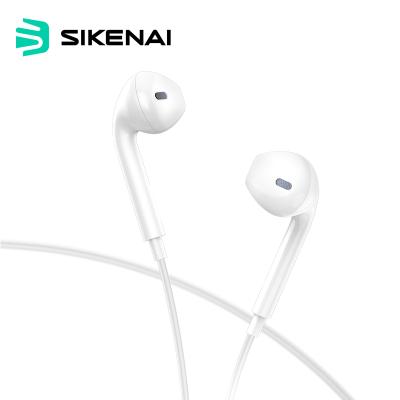 China Sikenai Wired Control Wired Headset For iPhone XR 11 12pro Remote Mic Stereo Headphone For iPhone Earphone for sale