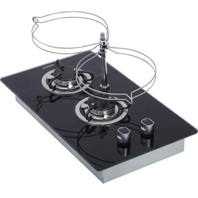 China High Quality Car Two Burner 0.8MM Stainless Steel Thick High And Low In Price Rectangular Gas Stove for sale