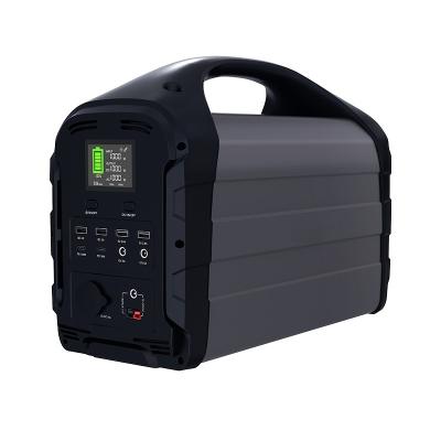 China Type C 1500W Large Capacity Energy Storage Power 110V/220V Outdoor Portable Solar Power Supply With Type-C Cigarette USB Lighter for sale