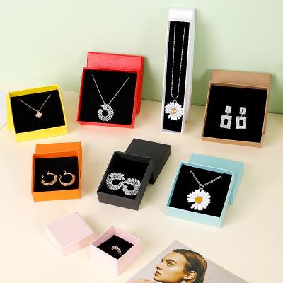 China Jewelry/Earring/Ring/Pendant/Necklace/Chain Bracelet/Watch/Cosmetics Logo Customized Colorful Rigid Cardboard Paper Packaging Low Box Eco Jewelry Lid & Earring Ring Necklace Giftbox for sale