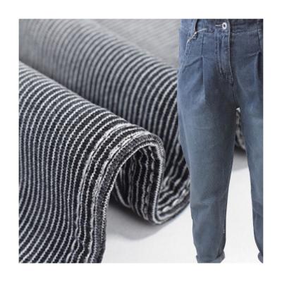 China Supplier Breathable Superior Indigo Stock Elastic 100% Cotton Fabric For Garment Knit Denim Fabric for sale