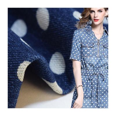 China Factory direct sale breathable indigo 260gsm knit denim stretch print african jeans fabric for sale