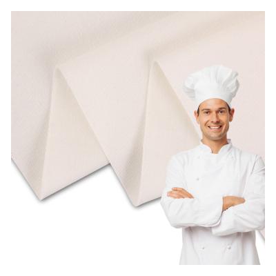 China Fast Delivery 16x12 Cotton Chef Kitchen Uniforms 100% Twill Working Workwear Brushed Fabric for sale