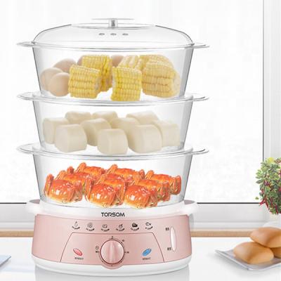 China HOT SALE Hotel Big Space Electric Plastic Food Steamer Fish Egg Boiler for sale