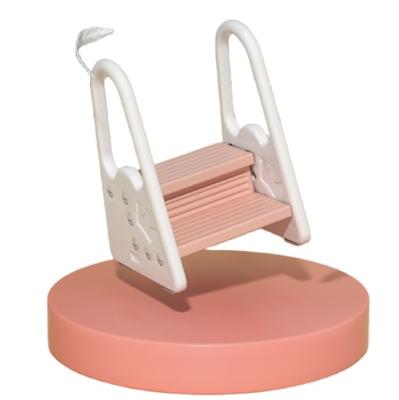 China Portable Cheap Adjustable Stool Kids Toilet Baby Stool Toddler Learning Lap Stool For Kids Bathroom Kitchen Helper Ladder for sale