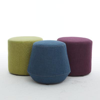 China Wholesale Adjustable Cheap Commercial Furniture Stool (Other) Canvas Cover Ottomans Stool Luxury Bench for sale