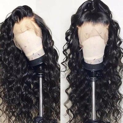 China STRAIGHT/BODY WAVE/CURLY Water Wave Lace Front Wig Full Lace Front Human Hair Wigs For Colored Women 30 34 Inch HD Wet for sale