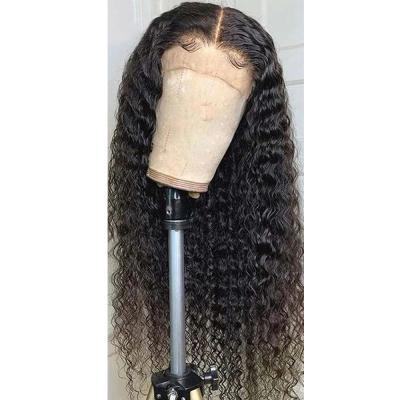 China SENS Wholesale Straight Natural Color Transparent Lace Wig For Wom Curly Wig Wholesale for sale