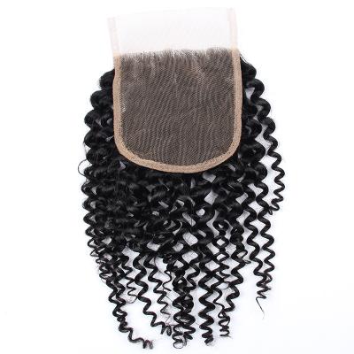 China Smooth Deep Barely Shedding SMELL NO Smell Original Brazillian Hair Bundle With Closure Jerry Curly Burmese Hair for sale