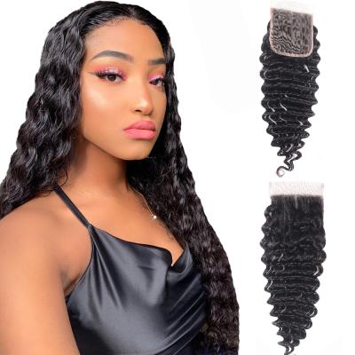 China Hair FEEL Top Quality Hair Lace Closure With Baby Hair Deep Wave HD Rew Frontal Hair for sale