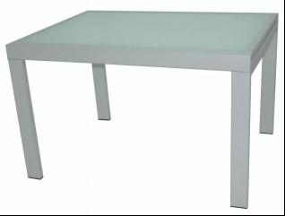 China White Extendable Contemporary Dining Table Solid Wood Rectangular for sale