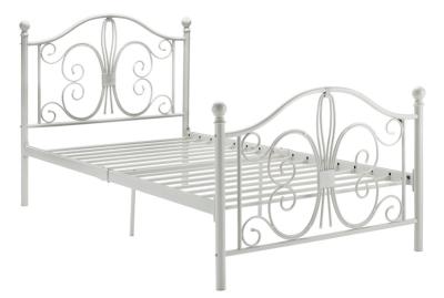 China Decorative Antique Full Size Metal Beds Twin Wrought Iron For Bedroom for sale