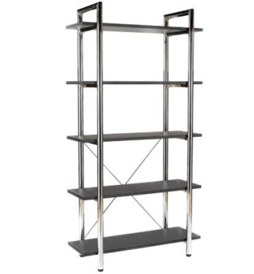 China Anti - Rust Tall Office Modern Metal Bookcase Adjustable With Metal Plate Rack for sale