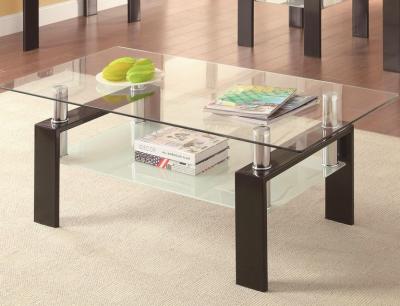 China Rectangular Clear Glass High Bar Table Extending Stainless Legs For Dining for sale