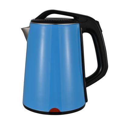 China Blue Universal Base 360 ​​Degree Rotation Cordless Boiler Steel Electric Kettle Energy Safe for sale