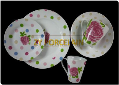 China Sistemas redondos del servicio de mesa de la fachada floral, estilo de cena robusto de la moda de los sistemas de la placa en venta