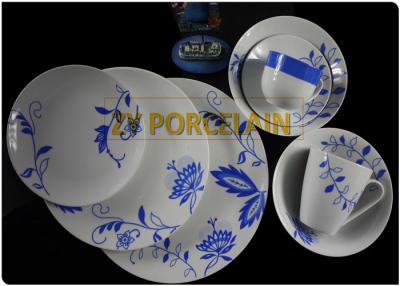 Chine Conception bleue de fleur 24 coffres-forts de tasse de café de SetsWith de vaisselle de coupé de morceau pour le réfrigérateur à vendre