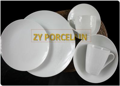 Κίνα Άσπρο Dinnerware Coupe 24 κομματιού Λουκέρνης δεν έθεσε κανένα επιβλαβές βαρύ μέταλλο που έγινε με το χέρι προς πώληση