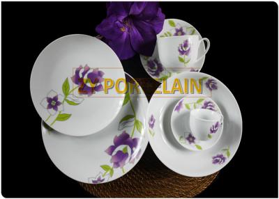 Κίνα Dinnerware Coupe συνήθειας σχεδιασμένο λογότυπο κάδμιο της Κίνας κόκκαλων συνόλων ελαφρύ νέο - ελεύθερο προς πώληση