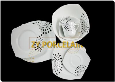 China OEM / ODM Service Square Dinnerware Sets , Smooth Surface Dining Ware Set Low Heat Conductivity for sale