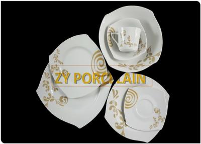 China El servicio de mesa del cuadrado de la porcelana de hueso de la absorción de agua baja fija robusto asequible para hacer publicidad usando en venta