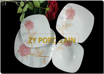 China Low Water Absorption Square Dinnerware Sets Smooth Surface Hard To Break for sale