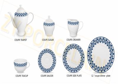 China 24 Piece Eco - Friendly Ceramic Tea Set With Newest Series Design for sale