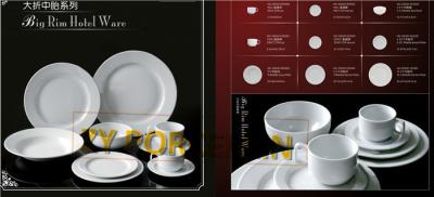 China Fancy Hotel Collection Dinnerware White Porcelain Lightweight Eco - Friendly for sale