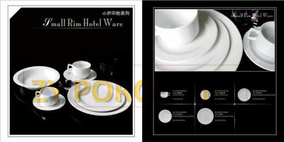 China Custom Hotel Collection Dishes , Fine Hotel Dinner Set Grace Design for sale