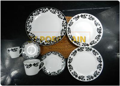 China 100 % Food Safe Round Coupe Plate For Home Elegant Decal Design for sale