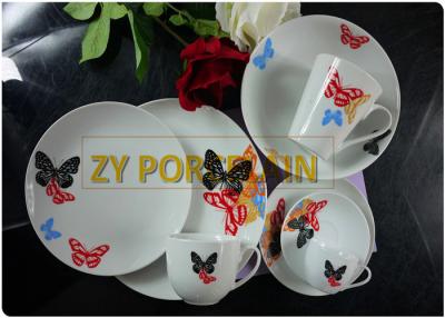 Κίνα Αλκάλιο - ανθεκτικός Dinnerware Coupe μαύρος & κόκκινος φιλικός προς το περιβάλλον αμόλυβδος συνόλων προς πώληση