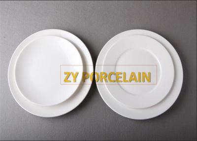 China Placas de jantar brancas do estilo da forma, grupo de jantar fácil de limpar da porcelana à venda