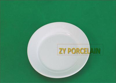 China Round Shape Hotel Collection Dinnerware Super White Stackable Saving Space for sale