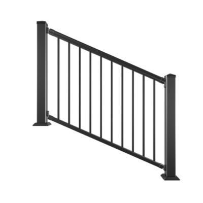 China Hotel Metal Balusters For Decking Easy To Assembly Customizable Aluminum Handrail for sale