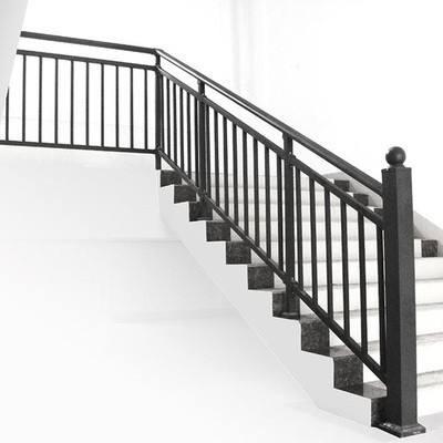 China Safety metal stair railing and balustrade interior design for sale