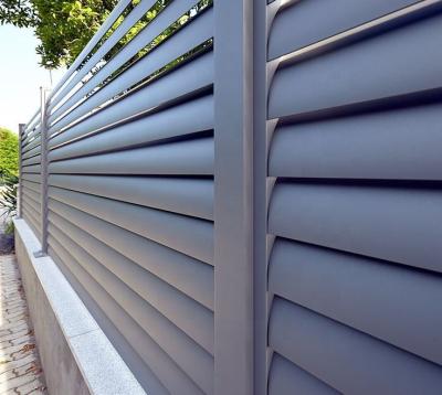 China Easily Assembled Aluminum Barrier Canopy Panels And Aluminum Door Slat Barriers for sale