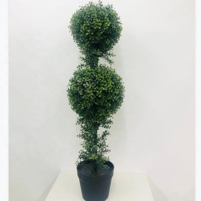 China Factory Direct Sale 90H*25D Durable Double Ball Topiary Boxwood Topiary Boxwood for sale