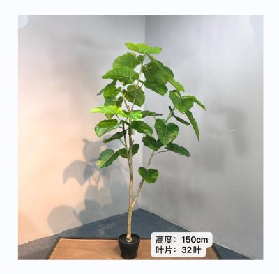 China High Quality Artificial Banyan Tree Height PE 150CM Artificial Bonsai Tree for sale