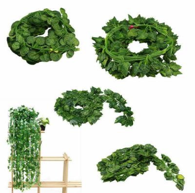 China Ivy Vine Garland Plants Faux Foliage Minimalist Artificial Flower Rattan Leaf Home Decor for sale