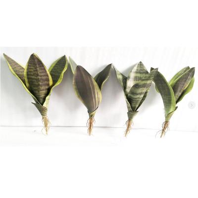 China Eco - Friendly Artificial Green Snake Plant Leaf Bush Home Decoration for sale