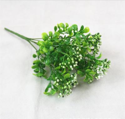 China Home Decoration Artificial Greenery Shrub Stems Outdoor Plants UV Resistant For Indoor Garden Wedding Decor for sale