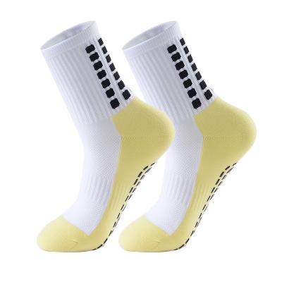 China Wholesale Breathable Knitted Custom Unisex Jacquard Logo Sports Long Stocking Socks for sale