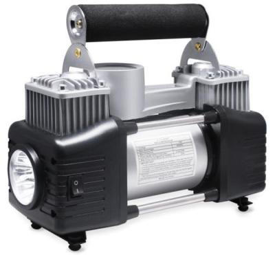 China Metal Double Cylinder 150PSI 12V Portable Auto Air Machine Compressor For Car Tires for sale