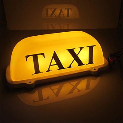 China DC 12V Yellow Cigarette Lighter Taxi Top Light 3M With Magnetic Base Taxi Lamp XW032 for sale