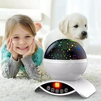 China Environmental Led Rotating Projector Moon Starry Sky Night Light Battery Operated Nightlight Lamp For Children Kids Baby Room for sale