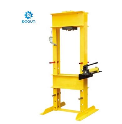 China Factory Sale Hydraulic 10 Ton Hydraulic Shop Press With Gauge for sale