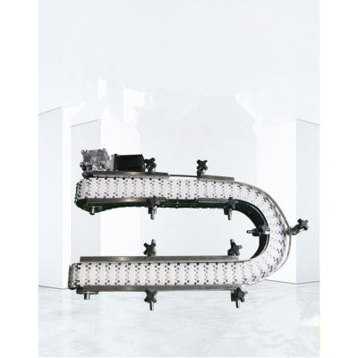 China Chinese Manufacturer Heat Resistant Cheap Price 180 Degree Chain Conveyor Rotation Portable Conveyor Belt for sale