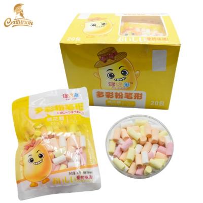 China Mini Chalk Shaped Soft Color Natural Halal Multicolor Marshmallow for sale