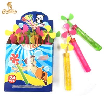 China Wholesale Price Three Small Plastic Sheet Factory Windmill Bubble Water Toy for sale