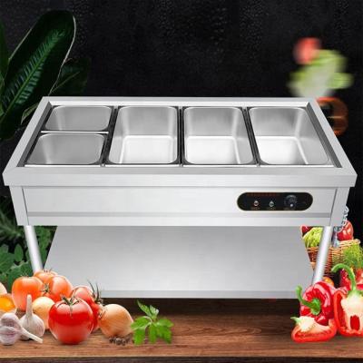 China Stainless Steel 201/304 4 5 6 Tray Professional Display Food Warmer Electric Food Canning Equipment For Outdoor Catering Equipment Catering for sale